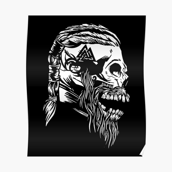 VIKING SKULL  Poster