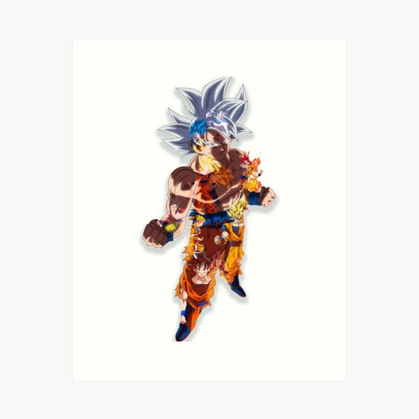 Anime cel of Goku Super Saiyan 3 , in Maroin Eluasti's Art of Anime Comic  Art Gallery Room