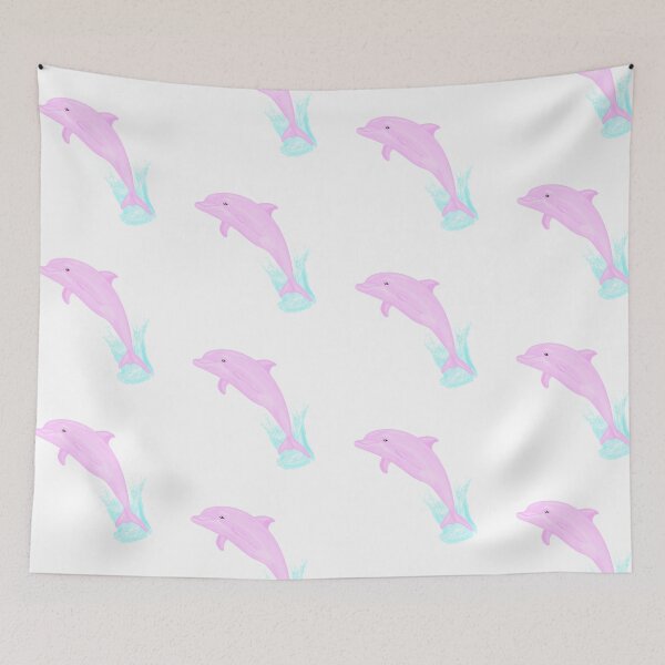 Item preview, Splashing Pink Dolphin designed and sold by JmirameDesigns.