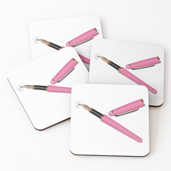 Item preview, Fountain Pen (Candy Pink) designed and sold by BehaveBookishly.