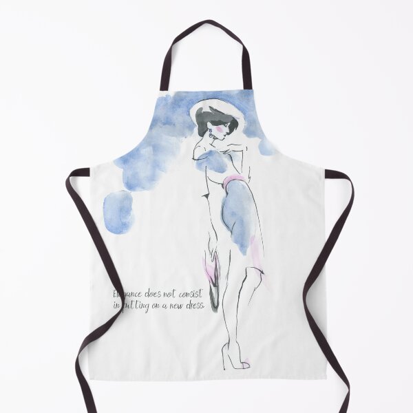 Item preview,  Fashion Poster, Beauty room decor "Elegance does not consist in putting on a new dress." designed and sold by GalleryArtField.