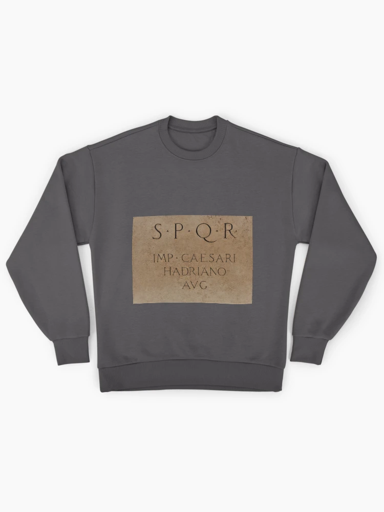 Thumbnail 1 of 6, Premium Oversized Sweatshirt, S P Q R ..........................................................Rome designed and sold by Fara.