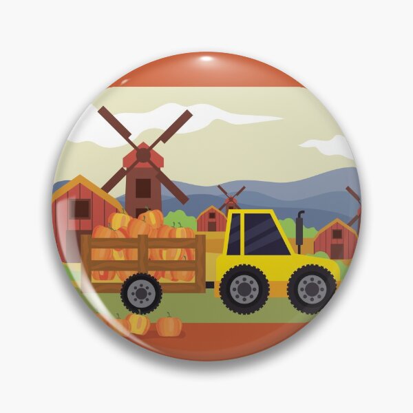 Item preview, Fall Tractor, Harvesting the Pumpkin Patch  designed and sold by 3bythelake.