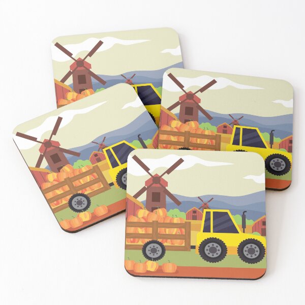 Item preview, Fall Tractor, Harvesting the Pumpkin Patch  designed and sold by 3bythelake.