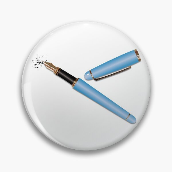 Item preview, Fountain Pen (Sky Blue) designed and sold by BehaveBookishly.