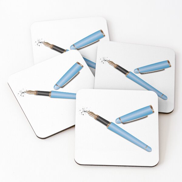 Item preview, Fountain Pen (Sky Blue) designed and sold by BehaveBookishly.