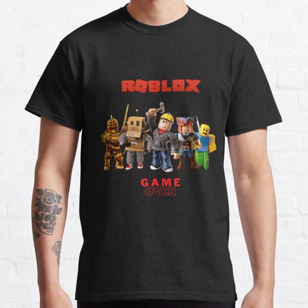 Game Over T Shirts Redbubble - hyper camo shirt red roblox