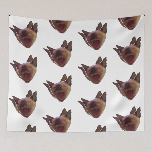 Item preview, glitch cat roar designed and sold by LauraBarnesArt.
