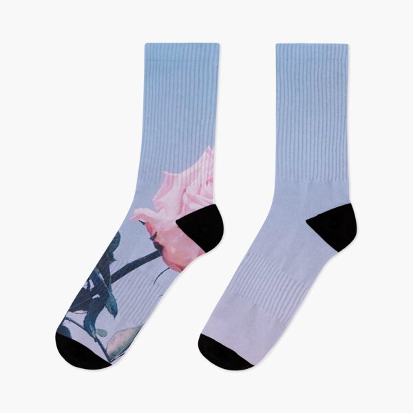 Item preview, Aesthetic pretty pastel pink rose flower blue sky designed and sold by samararibas.