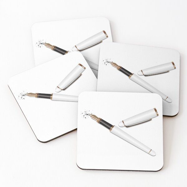 Item preview, Fountain Pen (White) designed and sold by BehaveBookishly.