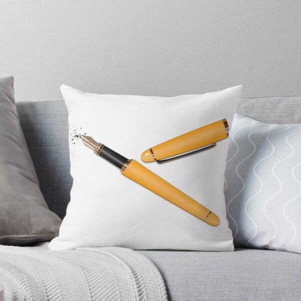 Item preview, Fountain Pen (Yellow) designed and sold by BehaveBookishly.