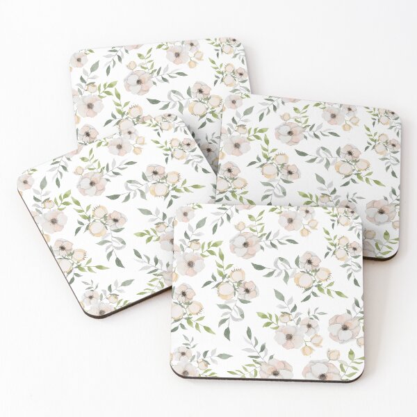 Item preview, Cute pink watercolor flowers designed and sold by mischellero.