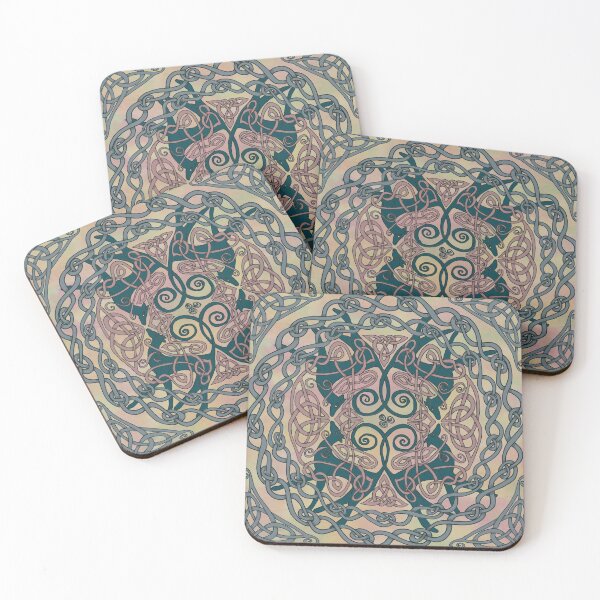 Item preview, Art Nouveau Greyhounds - Pink & Cream designed and sold by lottibrown.