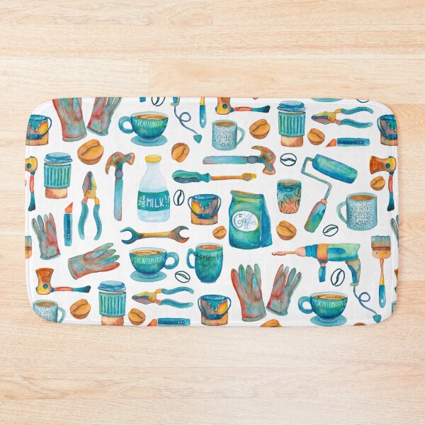 Item preview, Coffee and Construction designed and sold by Gingerlique.