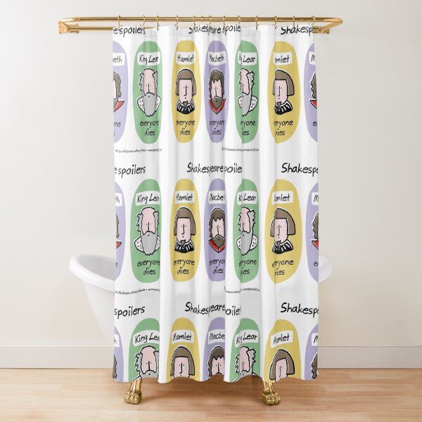 Shakespeare spoilers Shower Curtain