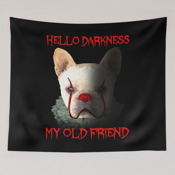 Item preview, Frenchie It Hallo Darkness My Old Friend  designed and sold by hoangloan257.