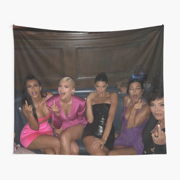 Kardashians middle finger Tapestry