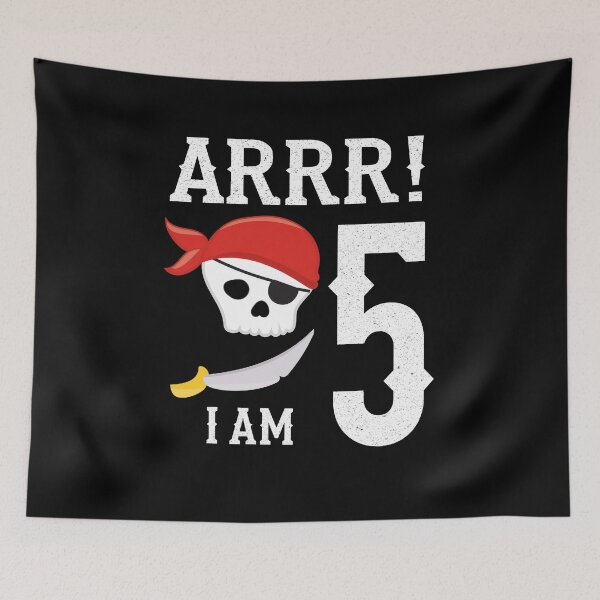 Item preview, 5th Birthday Boy Skull Pirate designed and sold by Ibu83.