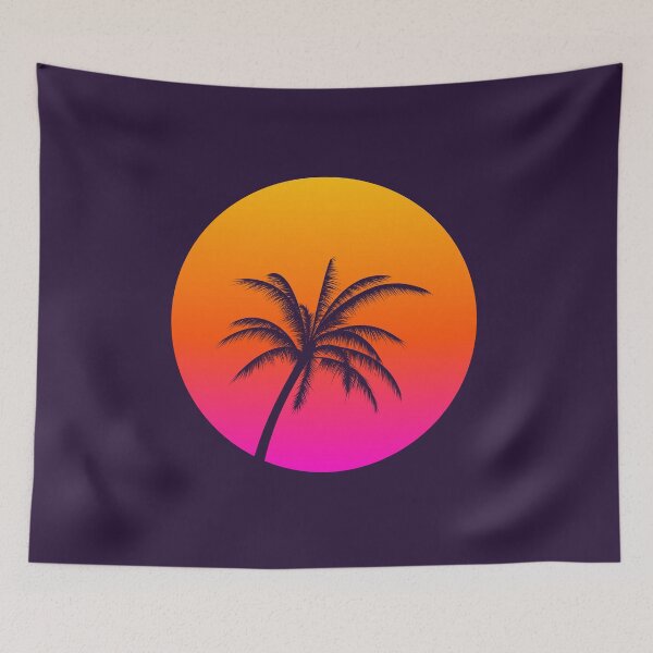 Item preview, Vaporwave Sunset designed and sold by artworkbyrihen.