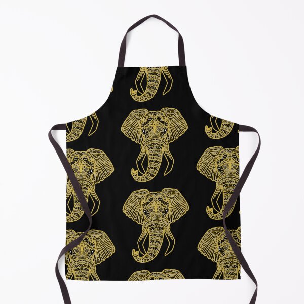 Item preview, Golden Elephant Face designed and sold by RafikCreations.