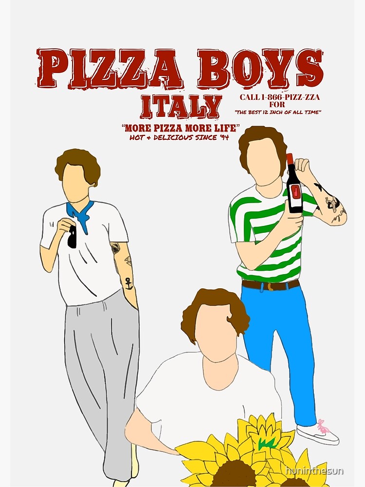 PIZZA BOYS POSTER/PRINT by huninthesun