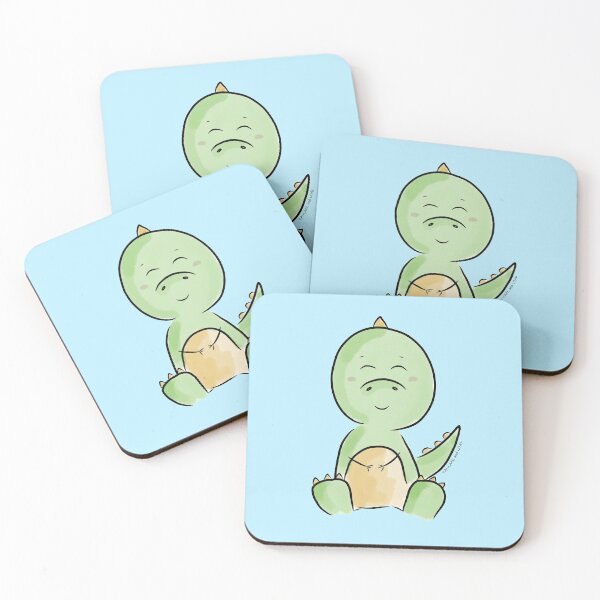 Item preview, Happy Green Dinosaur & Friends designed and sold by PancakeAndLoaf.