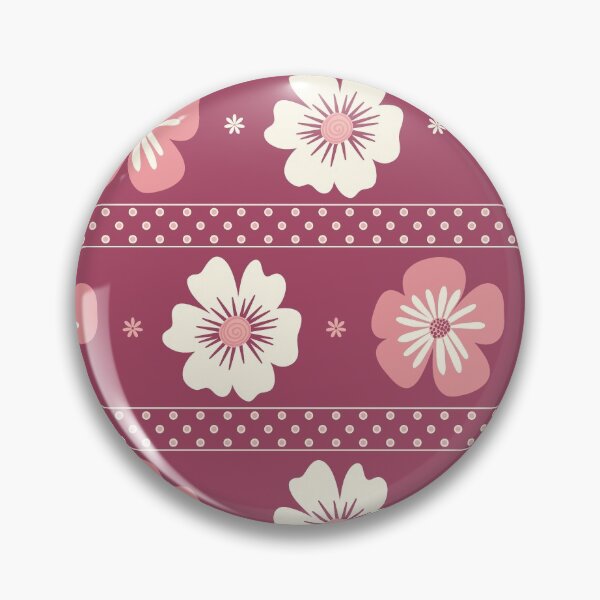 Item preview, Pink Flowers Pattern - Stripes designed and sold by Calislahn.
