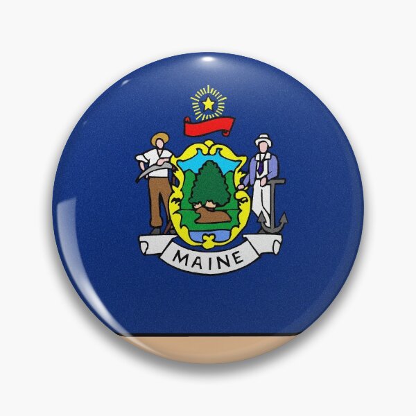 Item preview, Flag of Maine designed and sold by Bubblepoor.