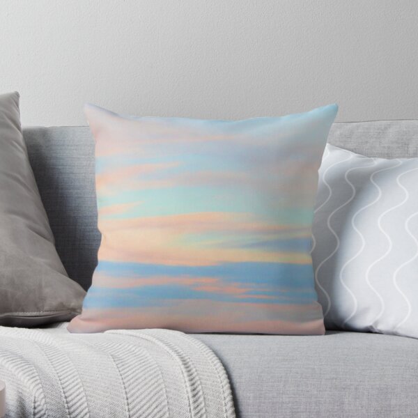 Sunset on a frosty evening Throw Pillow