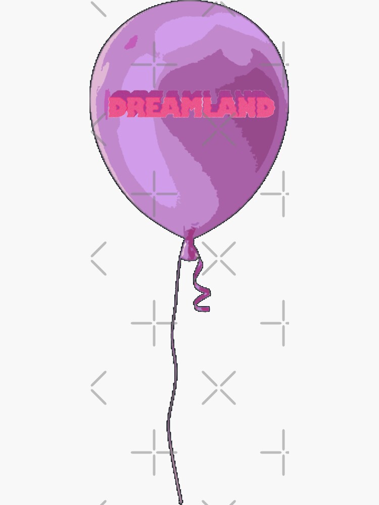 "Helium Balloon Glass Animals Dreamland" Sticker for Sale by