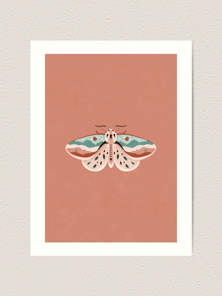 Alternate view of Desert Moth Art Print