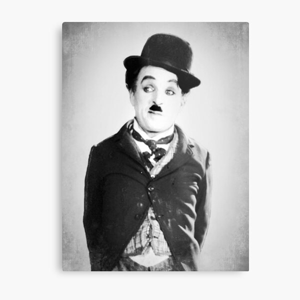 Chaplin - BW Vintage - D5 Metal Print