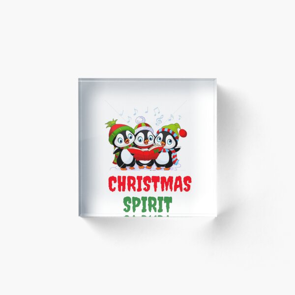 Christmas Spirit fun tee Acrylic Block
