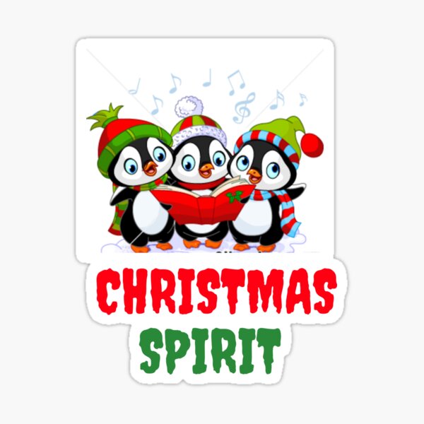 Christmas Spirit fun tee Sticker