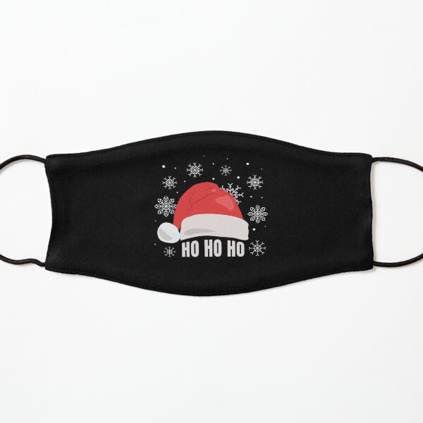 Santa Hat Kids Masks Redbubble - blue santa hat roblox