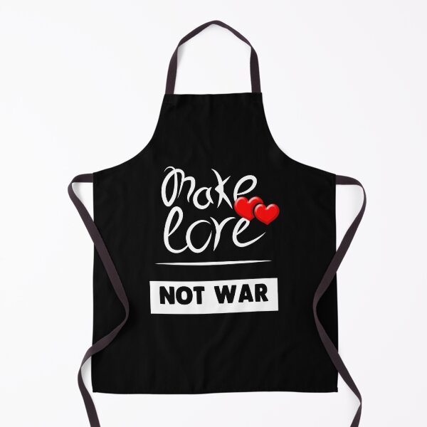 Item preview, Make love, not war. Two red hearts. T-shirts with short sleeves. Casual black T-shirt. designed and sold by Galina Kostyaeva.