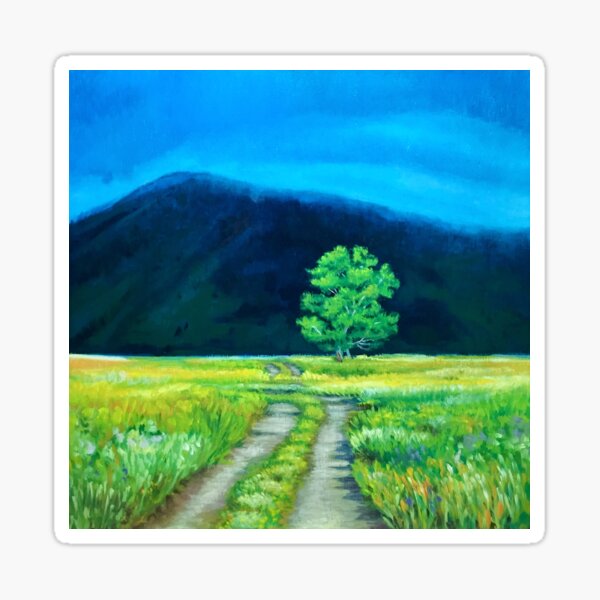 Path to the Unknown Fine Art by American Artist Hilary J. England Sticker