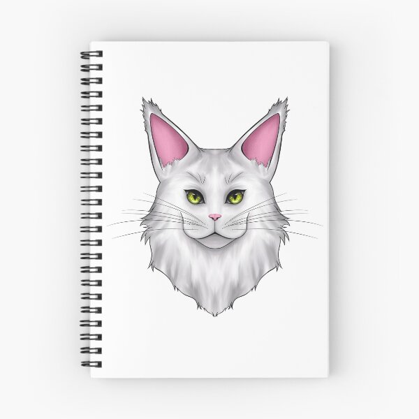Aperçu de l'œuvre Chat Mainecoon blanc créée et vendue par Celiina.