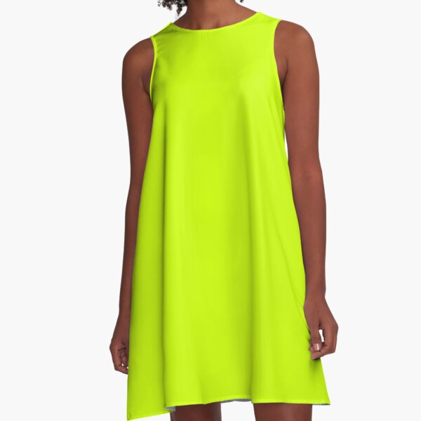 green neon dress