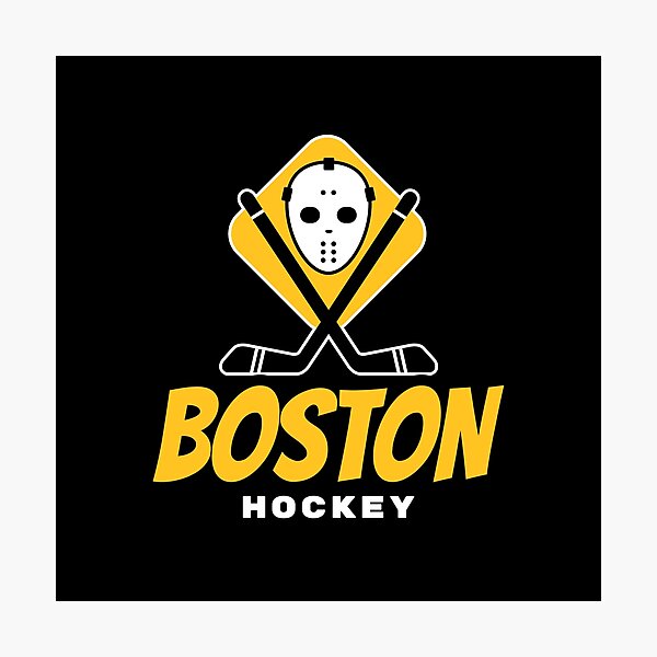 Boston Bruins Hockey Photographic Print by BVHstudio