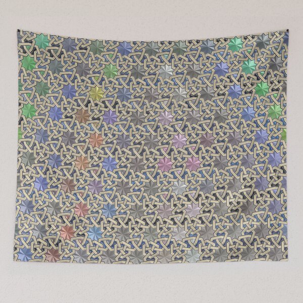 Item preview, Hexágonos tejidos con nonaestrellas designed and sold by Girih.