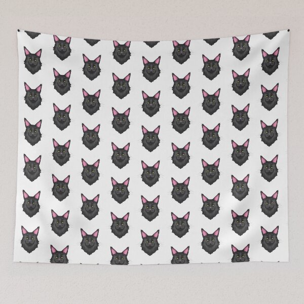 Item preview, Black Mainecoon Cat designed and sold by Celiina.