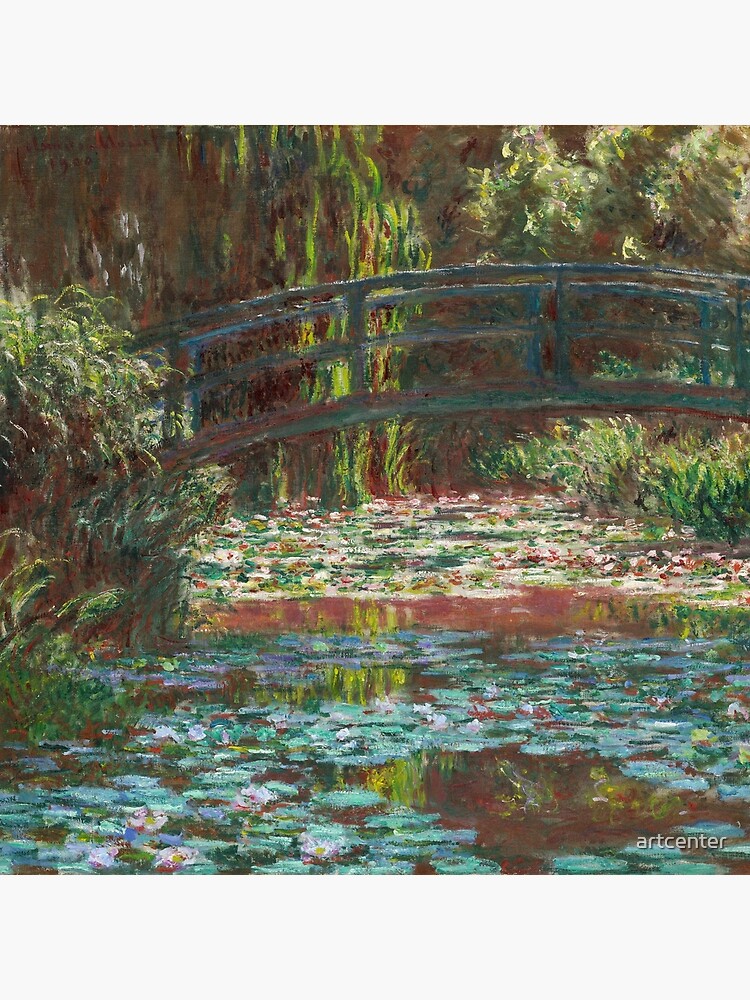 Claude Monet The Japanese Bridge The Bridge Over The Water Lily Pond 1900 Art Board Print By Artcenter Redbubble