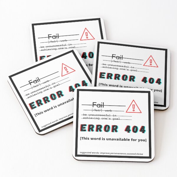 Item preview, Fail in Dictionary, Error 404 designed and sold by The Athletic  Mindset.