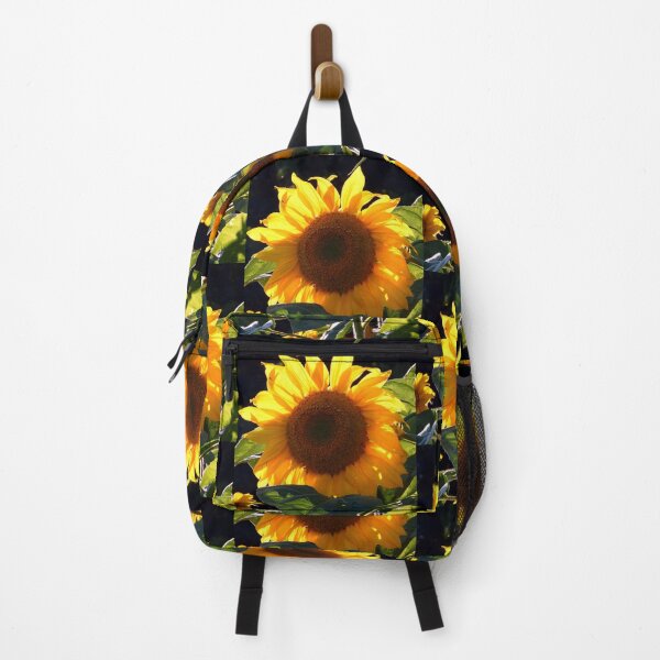 Item preview, Golden Glory - Sunflower with a black backdrop designed and sold by JanineRileyArt.