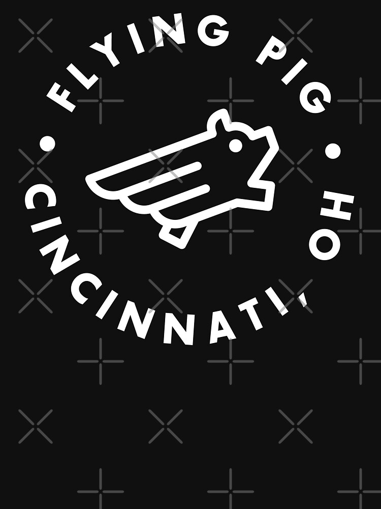Thumbnail 7 of 7, Essential T-Shirt, Flying Pig Minimal Emblem designed and sold by Aeronautdesign.