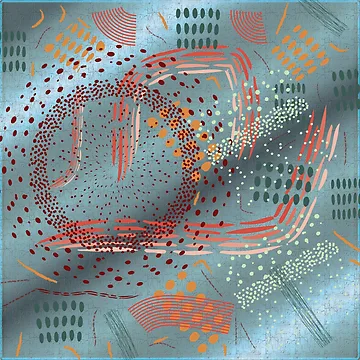 Artwork thumbnail, Color Beat Pattern by MclaughlinGifts