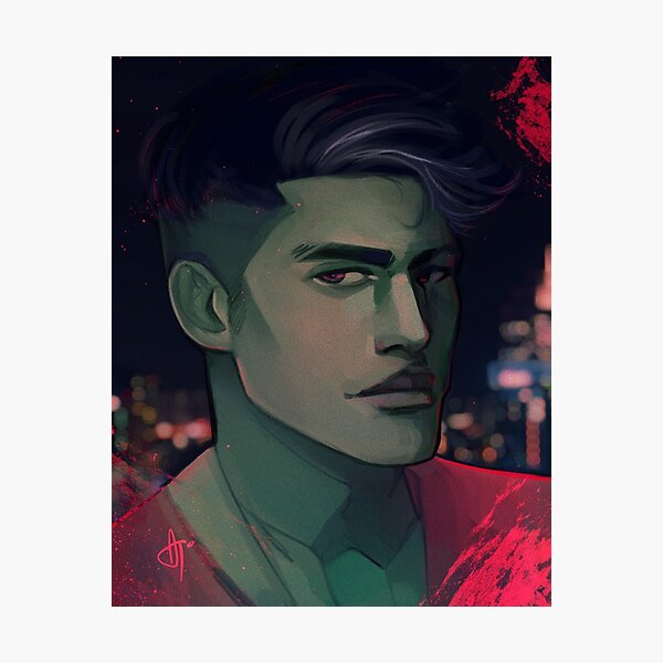 Jason - Red Light Photographic Print
