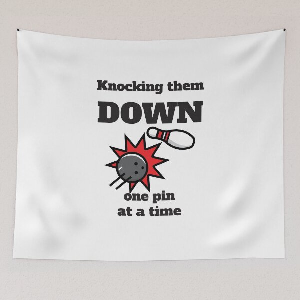 Item preview, Knocking Them Down One Pin At A Time, Bowling designed and sold by 4AllTimes.