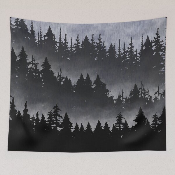 Item preview, Forest during a rainstorm designed and sold by DuhilomTovok.